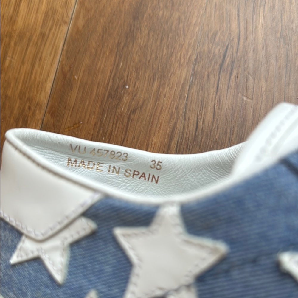 Saint Laurent Denim Star Sneakers - Picture 6 of 7